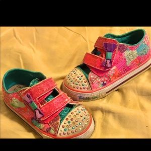 SKECHERS “TWINKLE TOES POP PRINCESS” PINK SNKRS